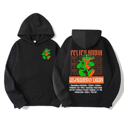 Rapper Alvaro Diaz Felicilandia Graphic Hoodie Men Harajuku Vintage Trending Sweatshirts Unisex Autumn/Winter Bodywarmer Hoodies