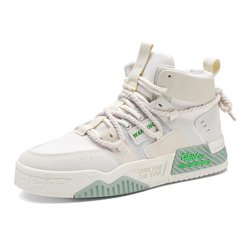 

Men s shoes high-top new autumn and winter casual sports shoes Korean version niche hemp rope platform student trend mid-top board shoes 39