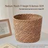 Hand-Woven Cattail Plant Pot & Flower Basket