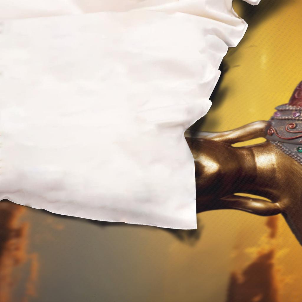 3D Quilt Cover Digital Printing, Three-Piece Buddha Statue