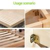 Bed Joint Fitting Simple Assembly Bed Furniture Hardware DIY Furniture Project Bed Hinges Bed Joint Connectors for DIY