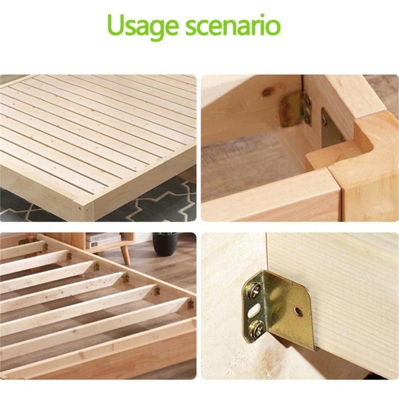 Bed Joint Fitting Simple Assembly Bed Furniture Hardware DIY Furniture Project Bed Hinges Bed Joint Connectors for DIY