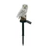 Colorful Owl Solar Garden Light Realistic Waterproof Landscape Lawn Lamp Ground Mounted Creative Solar Stake Light