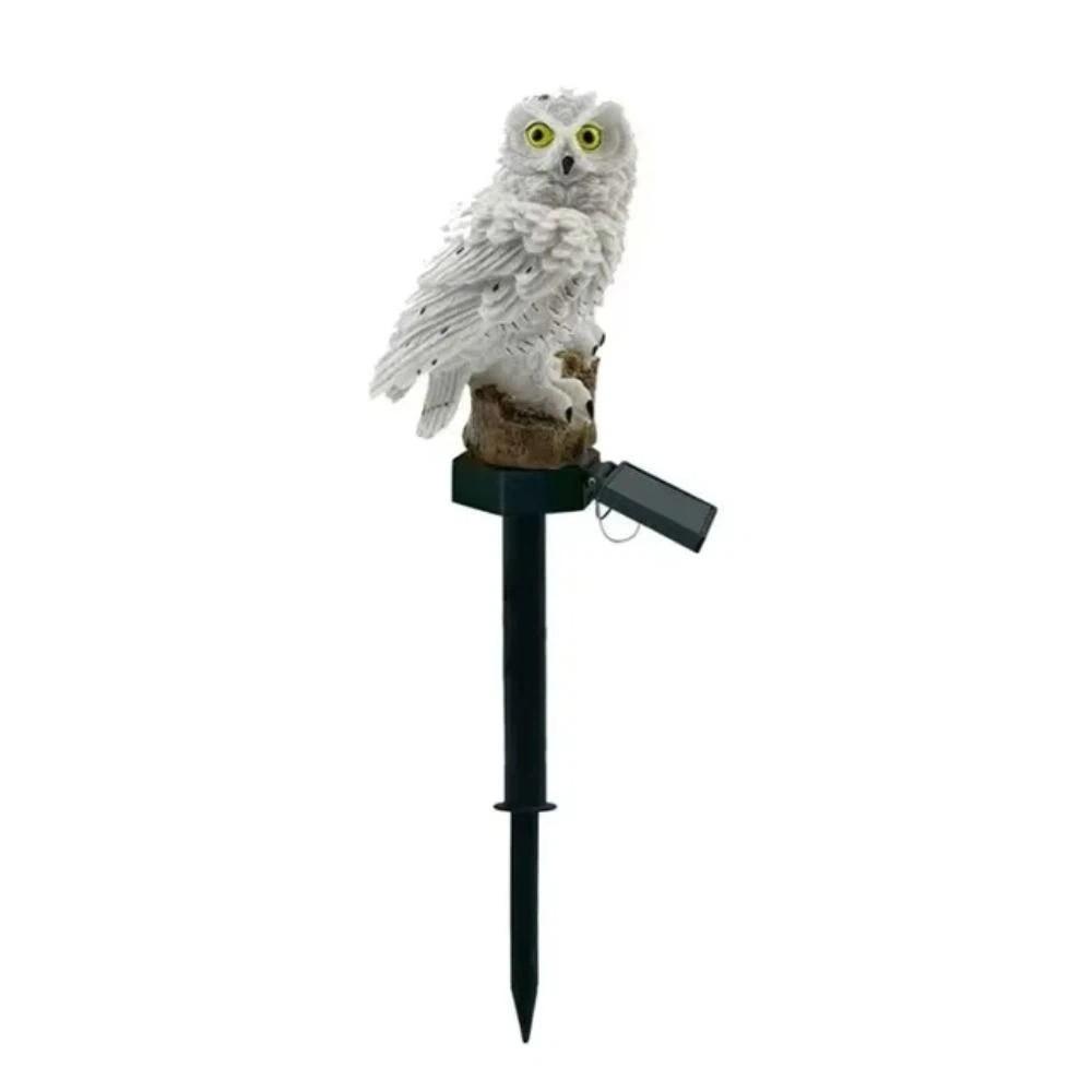 Colorful Owl Solar Garden Light Realistic Waterproof Landscape Lawn Lamp Ground Mounted Creative Solar Stake Light