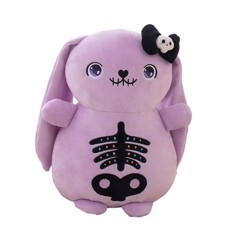 

Плюшевая игрушка-кролик на Хэллоуин, кукла, подарки на день рождения для детей, домашний подарок, украшения 22cm/8.66in фиолетовый