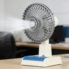 Vintage Desk Fan Adjustable Speed USB Rechargeable Summer Cooling Fan Strong Wind Quiet Portable Outdoor Travel Personal Fan