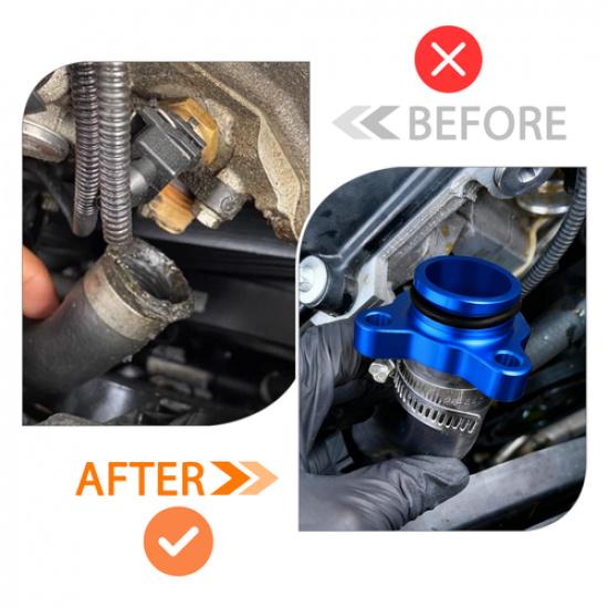 Coolant Hose Aluminum Flange Upgrade For BMW M X1 4 5 N20 N26 N52 N54 N55 Blue