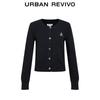 UR Women's Floral Button Melange Knit Cardigan