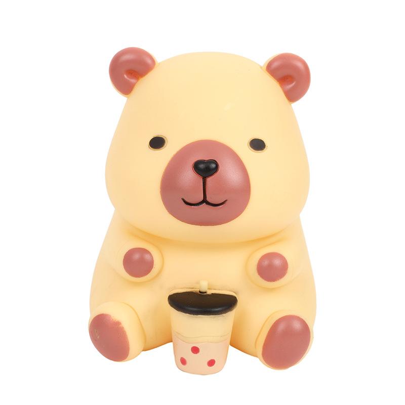 USB Rechargeable Capybara Soft Light Silicone Lamp LED Silicone Guinea Pig Night Light Room Lights