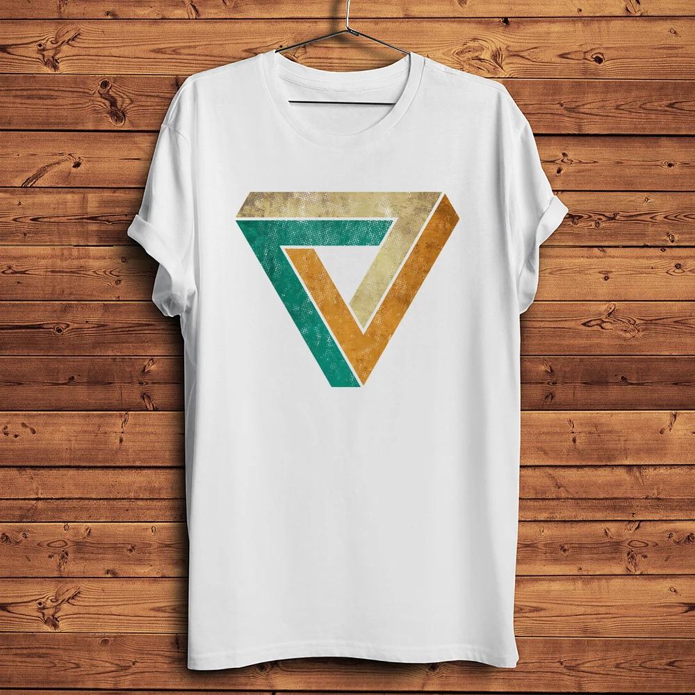 Penrose Triangle Earth Funny Geek TShirtUnisex Casual Short Sleeve Oneck TeeUnisex Streetwear T Shirt Breathable Print S