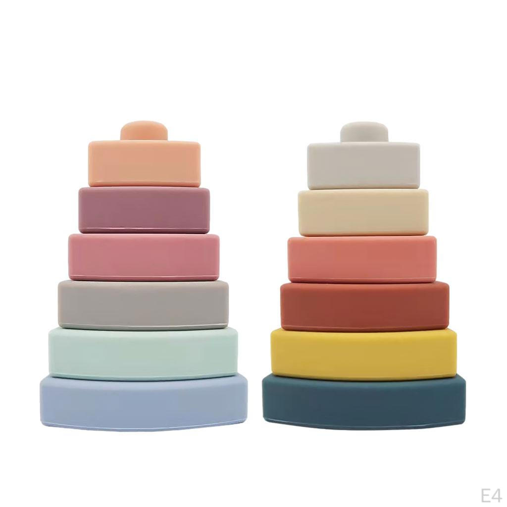 Nesting Triangle Toy Soft Stacker 6 Pcs Building