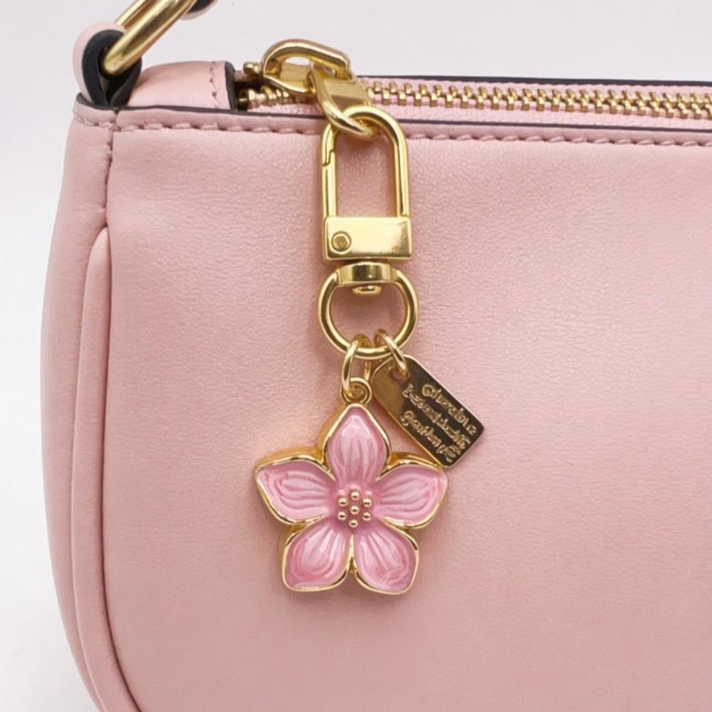Mini Flower Pendant Cute Bag Hanging Funny Pear Blossom Keychain  Backpack Accessory