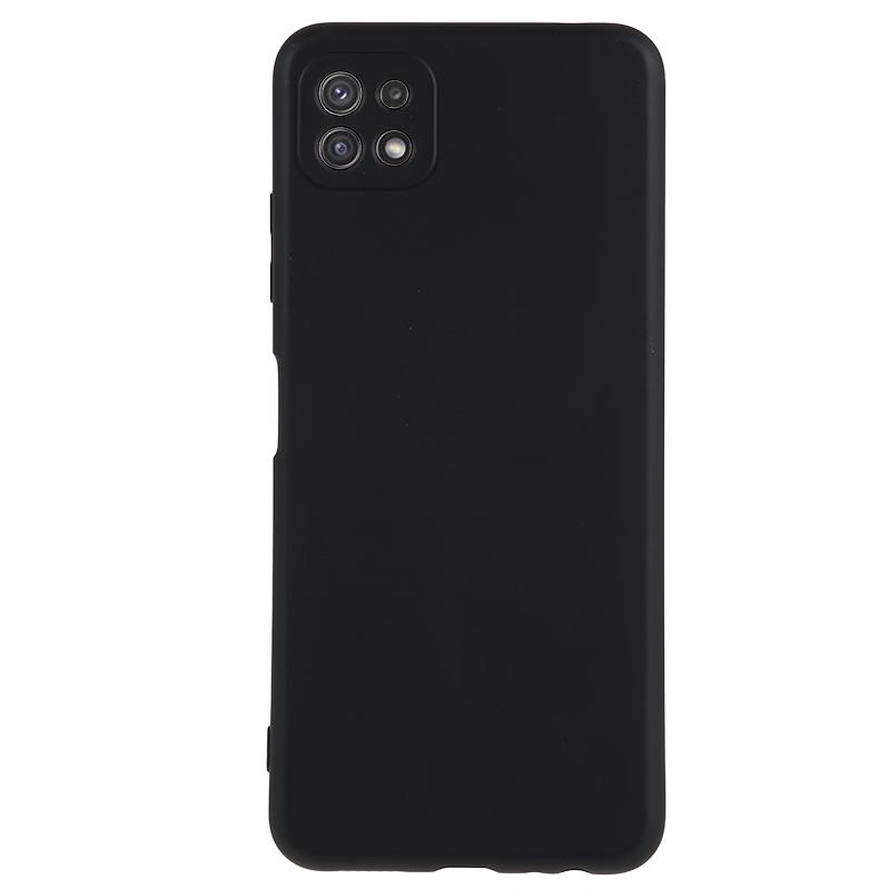 For Samsung Galaxy A22 5G (EU Version) Fiber Lining Rubberized TPU Cover Drop Resistant Phone Case