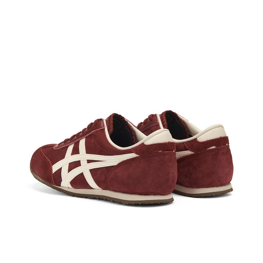 ONITSUKA TIGER Machu Racer Versatile Durable Low-Top Lifestyle Sneakers Unisex Sneakers Burgundy 1183C535-600