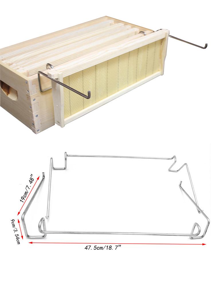 Bee Frame Holder Stainless Steel Beehive Frame Holder Frame Grip Shovel Bee Frame Side Mount Beekeeping Tools