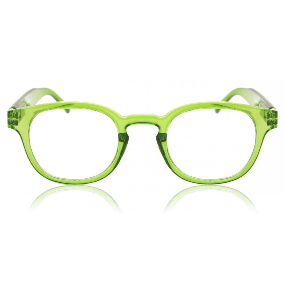 

Croon Montel Green Unisex Eyeglasses Transparent Green/+1.50
