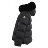 Moncler [Guter Zustand/24 Jahre alt] LAICHEFUR Pelz-Hoodie kurze Daunenjacke 1 schwarz Gebraucht