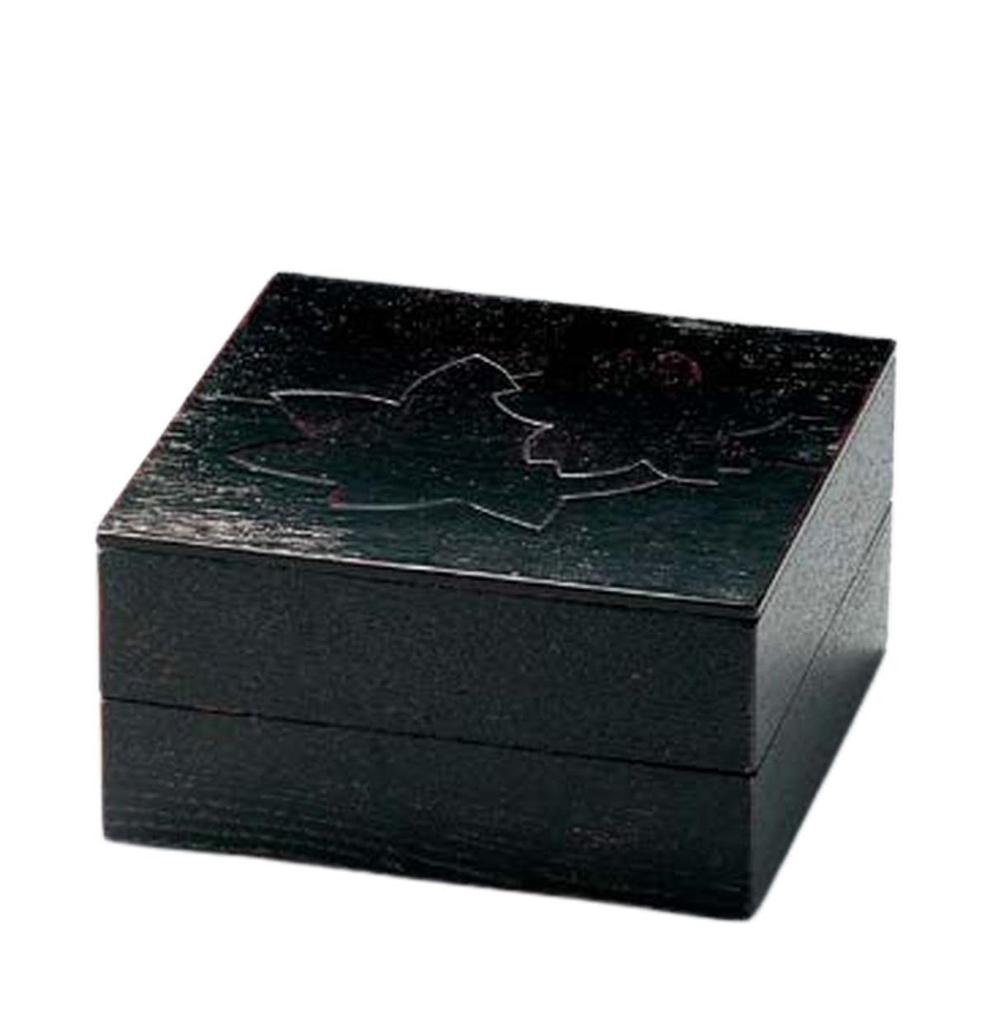 New Jubako Made in Colored Spring and Autumn Fabric 70 Hors Akebono Design Serves 1 J-kitchens Year's Box, Japan, Wooden, Paper, Covered, Two-Tier