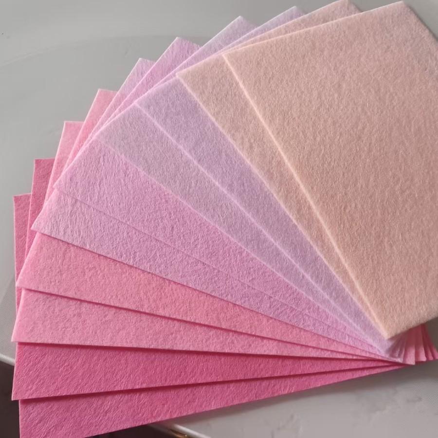 Colorful Cartoon Felt Fabric Kit: DIY Non-Woven Macaron Materials for Kindergarten Crafting