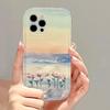 Scenic sunset rose suitable for iPhone17promax new mobile phone case 14TPU13/15 soft case anti-drop