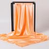 Women's Silky European Satin Silk Scarf Shawl - Large 90x90cm, Plain Color, Square Headscarf