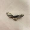 Used Eagle motif tie pin silver tone
