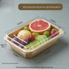 Yuzhuxun Disposable Kraft Paper Takeout Boxes with Lids