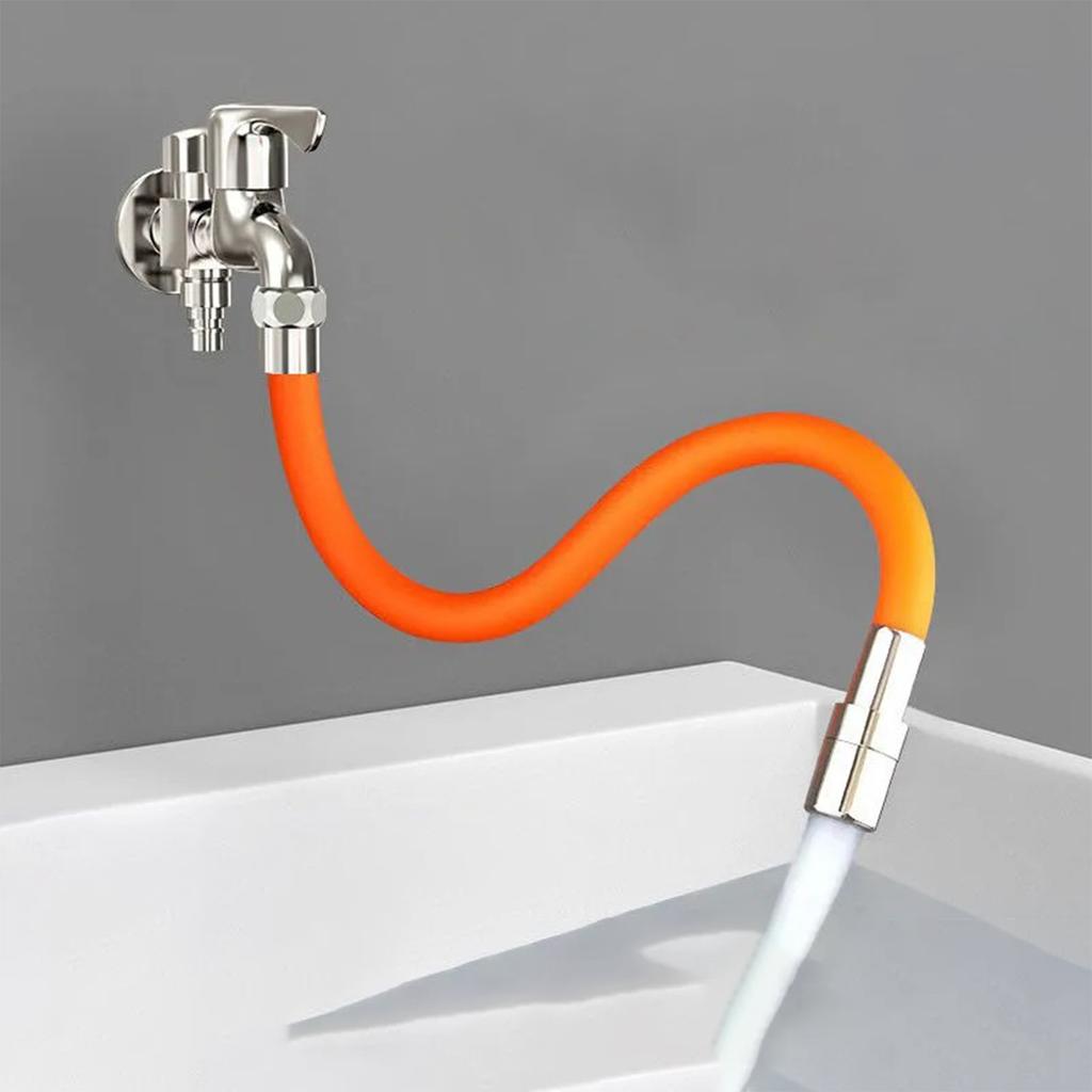 Faucet Extension Extender Kitchen Sink Bathroom Adjustable Free Bending Splashproof 360 Degree Extension Tube Water Tap Adapter