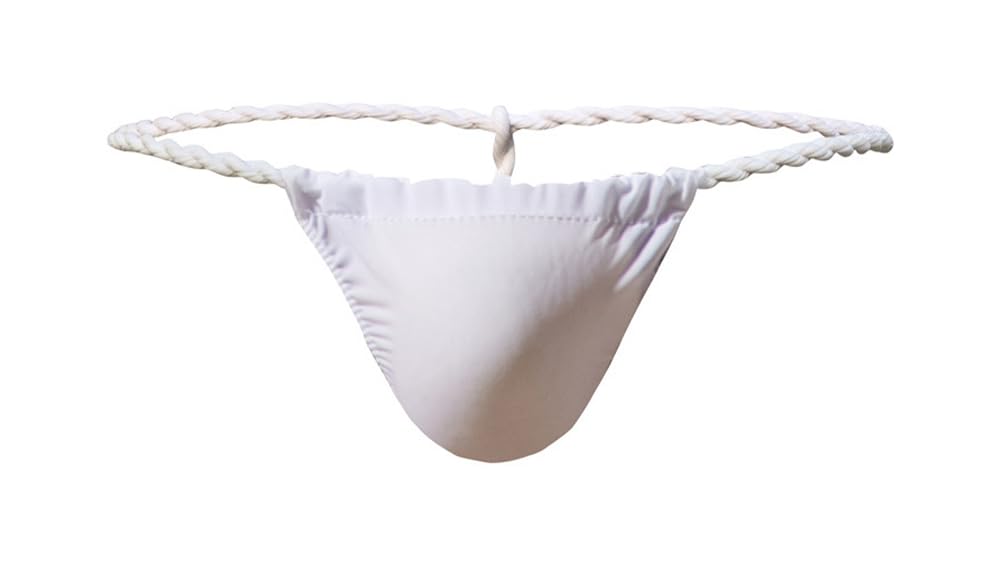 Pastinde Rokushaku Etchu Bikini Japanese Briefs for and Red and Sexy Stylish Underwear Men's T-Back Men's Festivals, Mikoshi, Kimono, White,