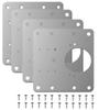 4-piece cabinet hinge repair panel, kitchen hinge repair panel kit including fixing screws, protective wooden doors, furniture