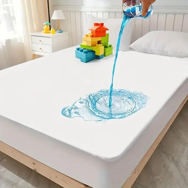  Protector de Colchón Suave Sábana Bajera Funda de Colchón Impermeable Anti Ácaros y Lavable Protector de Cama