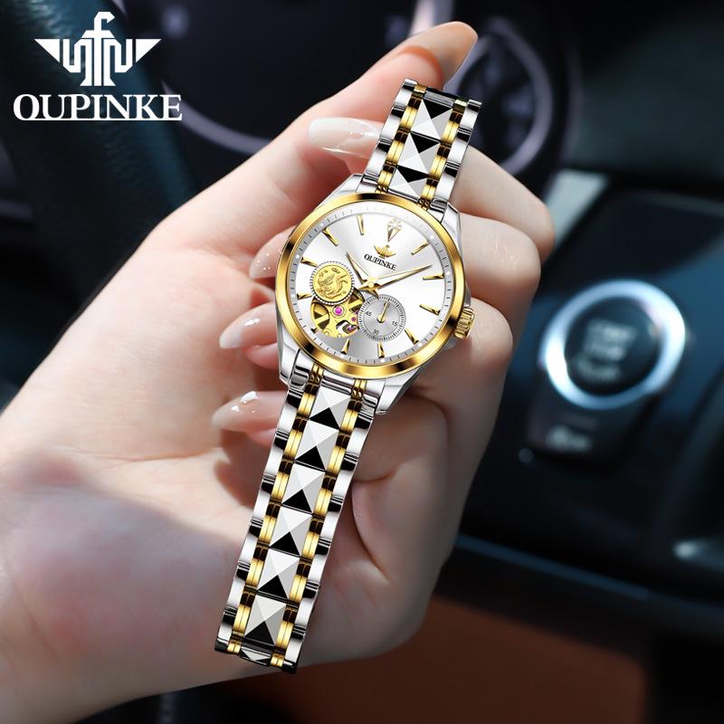 Oupink Gold Phoenix Ladies' Automatic Mechanical Watch - Light Luxury Fashion