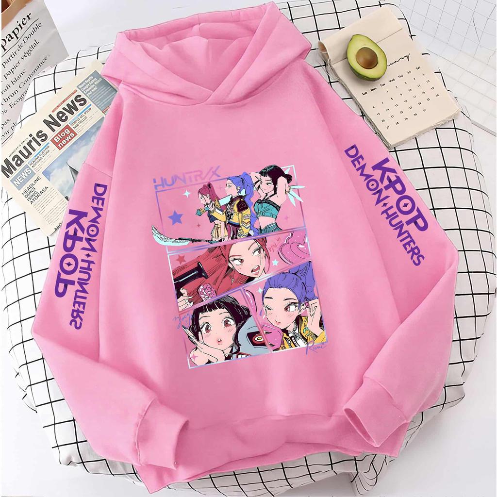 Y2K KPop Mikiny Lovci démonov Dospievajúce Dievčatá Chlapci Rumi KPop Mikina Lovci démonov Jeseň Ležérny Dlhý Rukáv Detské Oblečenie