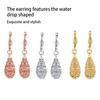 2pcs Water Drop Earring Dress Pendant Ear Dangle Fashion Accessory Hanging Decor Earrings Pendants Festival Gift