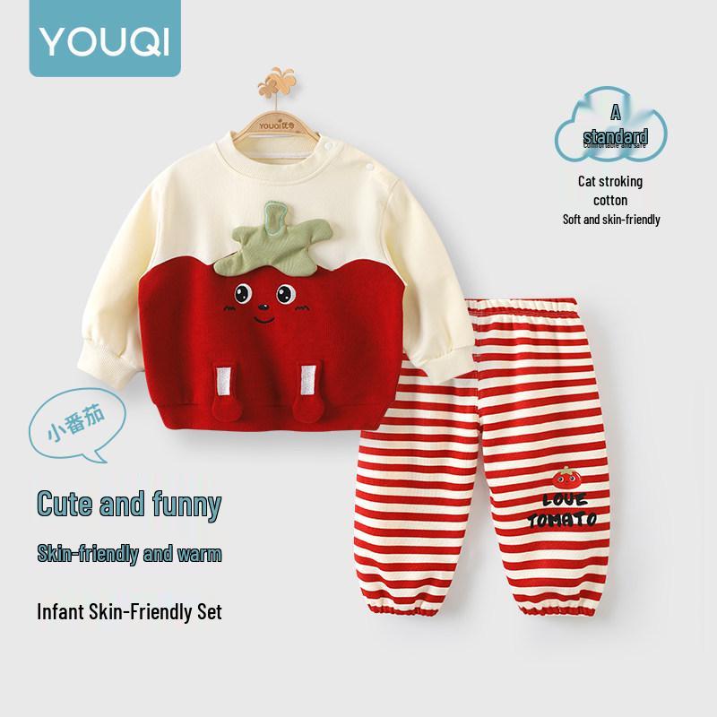 Youqi Toddler Girl Autumn Hoodie & Sweatpants Set