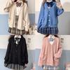 Giacca Scolastica Giapponese Primavera Autunno Scollo a V Maglia di Cotone Stile College Cardigan Uniforme JK 5 Colori Ragazze Studentesse Cosplay