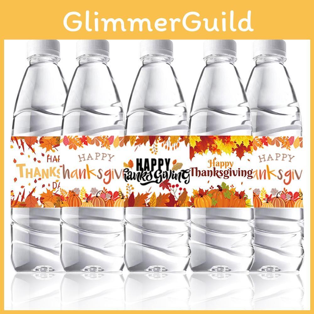Bottle Festival Fall Stickers With Thanksgiving Theme For Event Decoration