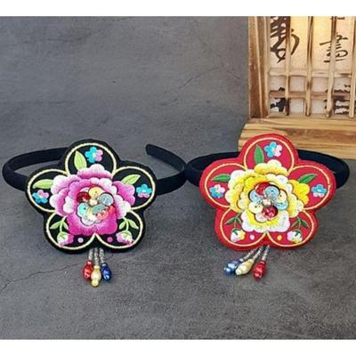 Korean Hanbok Hair Accessory For, Hanbok Photo Prop-red,black