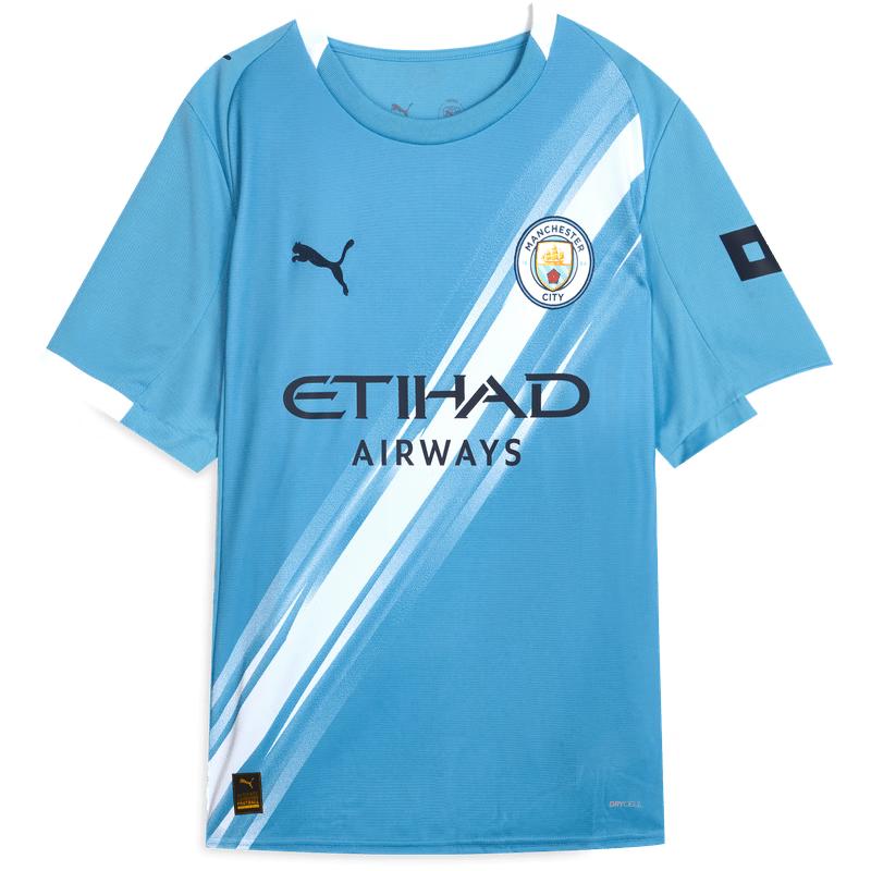 PUMA Men's Manchester City Home Fan Jersey Short Sleeve T-Shirt