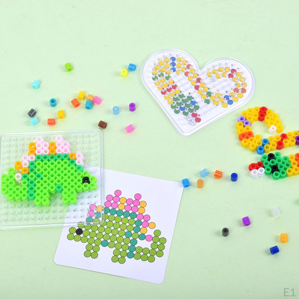 13Pcs 5 Mm Clear Plastic Pegboards Premium Material for Parent-Child Toys Small Interactive