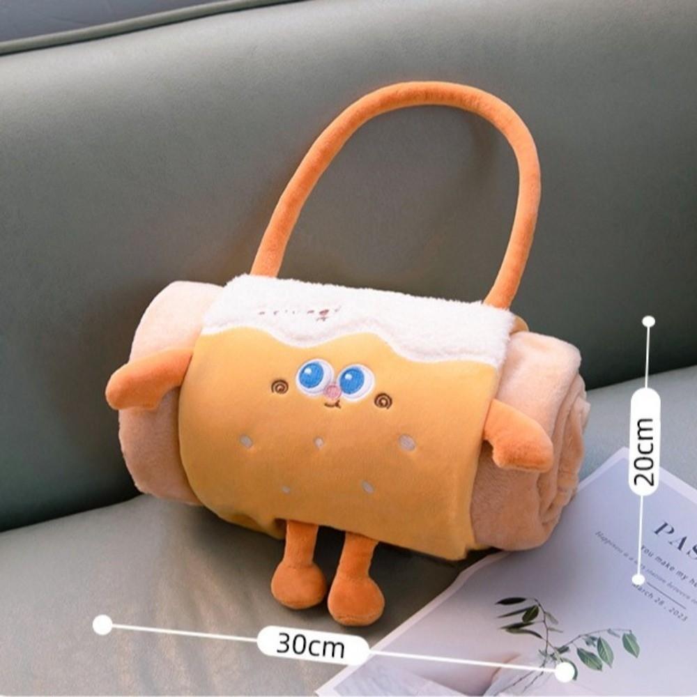 Warm Cartoon Doll Blanket Comfortable Lunch Break Blanket Air Conditioning Blanket Office Home