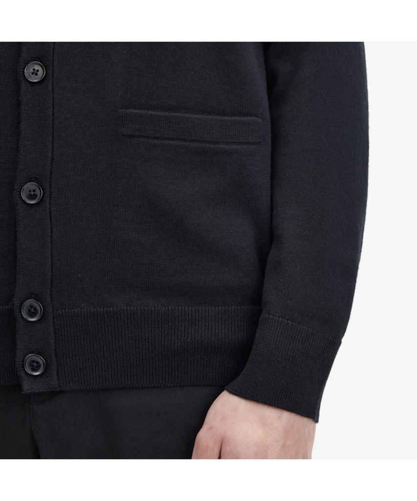 Fred Perry [Baseline] Classic Merino Wool Cardigan - Black Afpm2419551-198