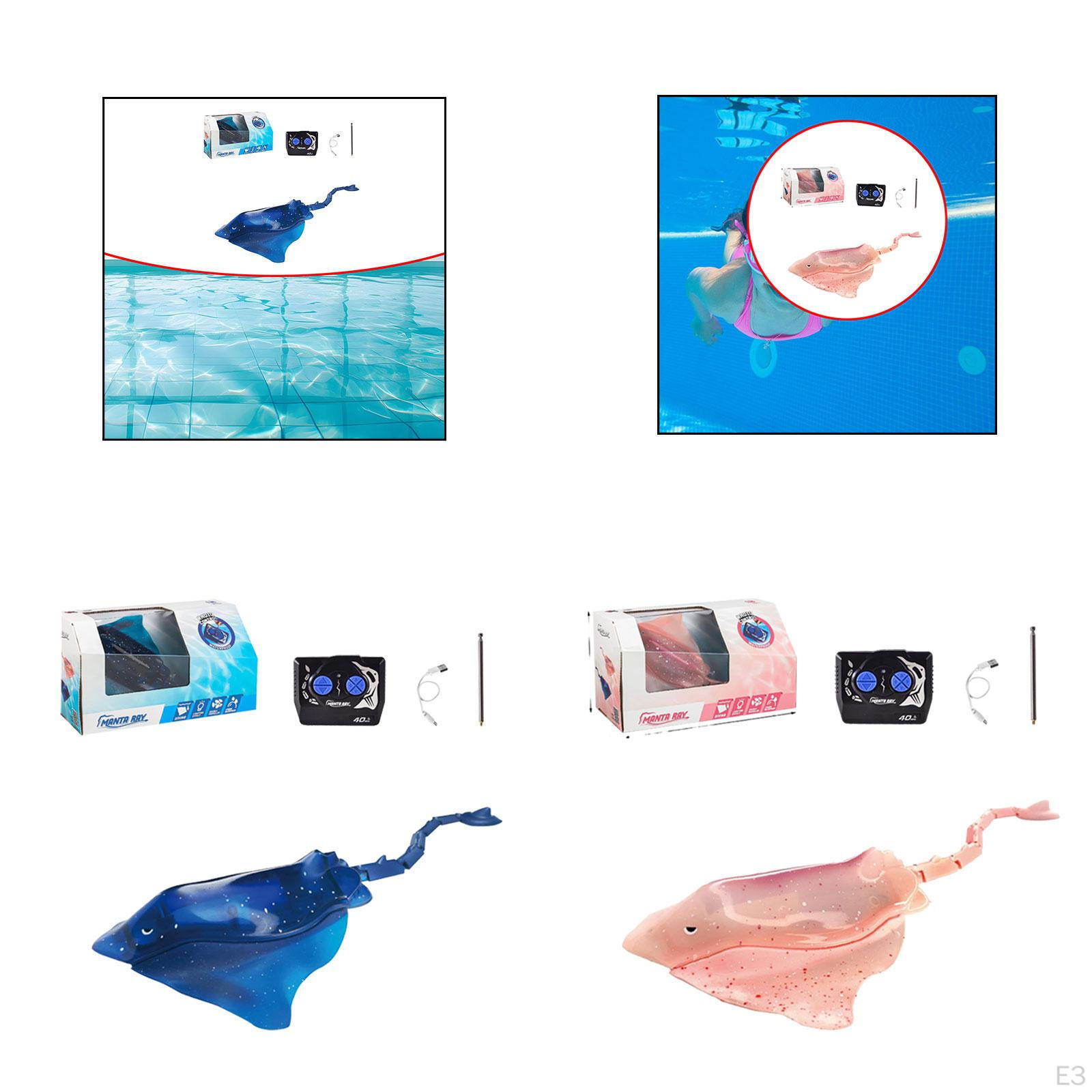 Игрушечная лодка RC Water Forward Backward High Speed Remote Control Manta Ray для розовый — фото 3