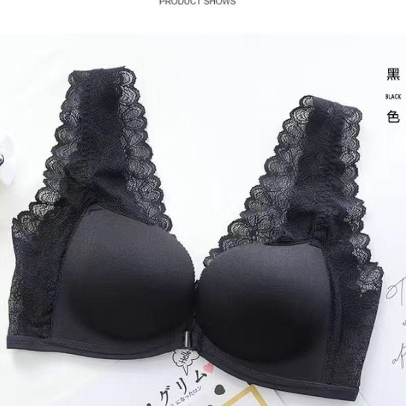 Reggiseni da Donna alla Moda con Spalline Incrociate sulla Schiena Push-Up Senza Schiena Reggiseni Femminili Lingerie con Chiusura Frontale
