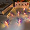 1.5M LED Battery-powered Butterfly Light String Fairy Lights for Wedding Birthday Party Room Garden Bedroom Living Room Decor