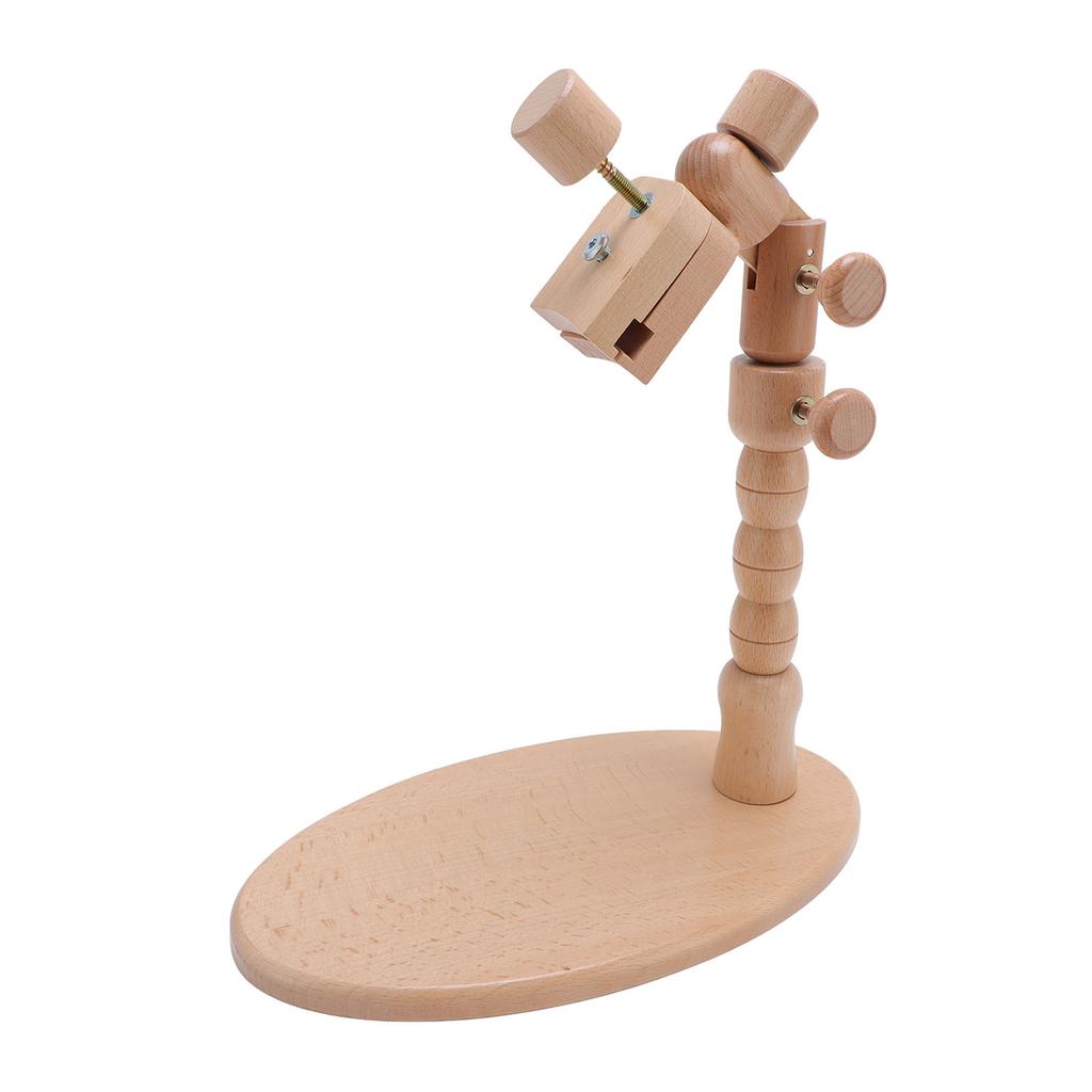 Suport Cerc Broderie Rotativ Ajustabil Lemn de Fag Suport Cerc Broderie pentru Artă Meșteșug Cusut Need