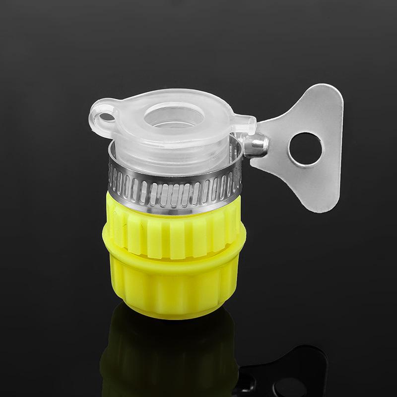 Yellow Transparent PP Garden Hose with Multifunctional Faucet Connector