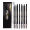 Professional Black Handle Waterproof Eyebrow Pencil - Smudge-proof Misty Brows Liner with Carving Knife for Beginners