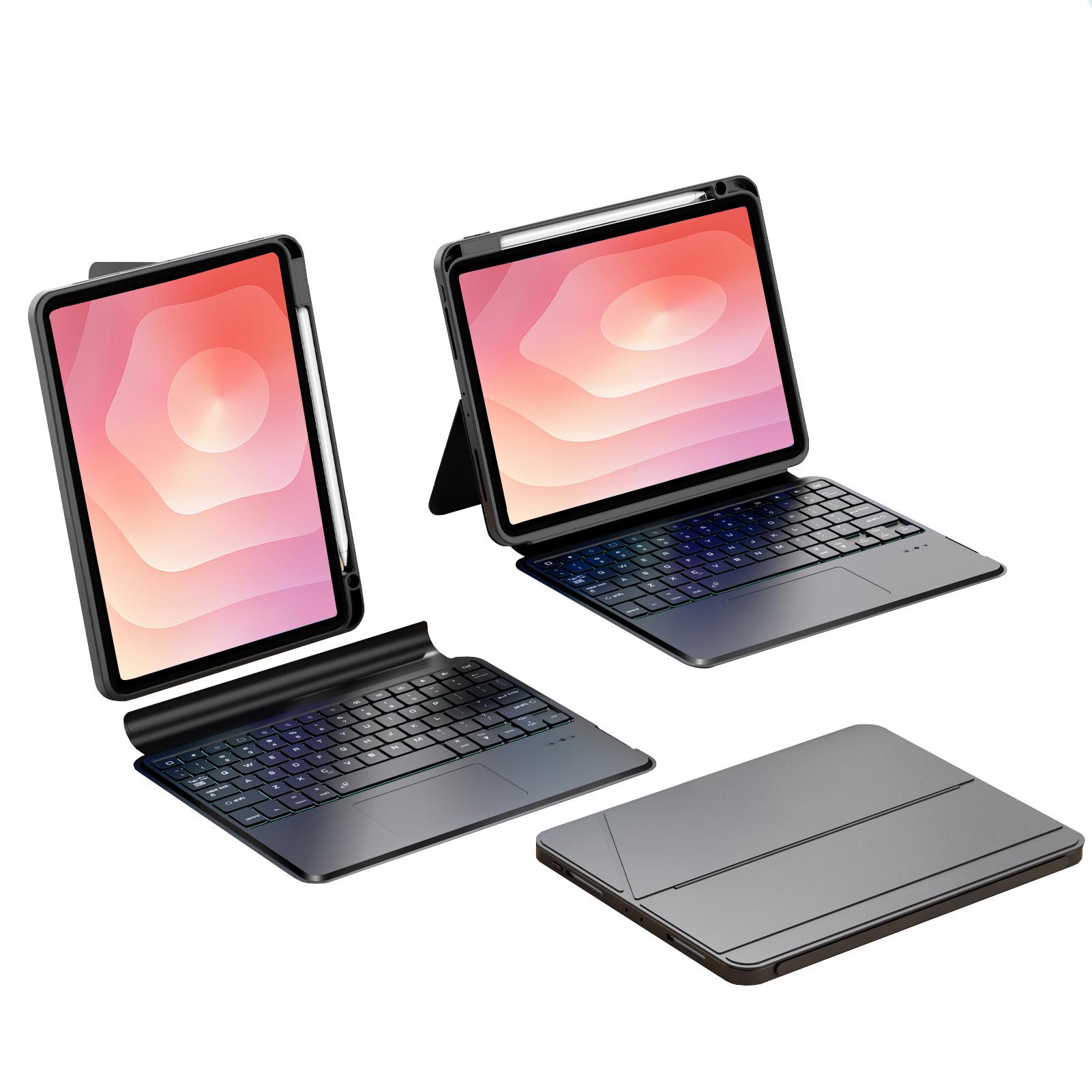 Detachable Magnetic Magic Tablet Case with Touchpad Keyboard for Samsung Galaxy Tab S11 11 Keyboard Case No&English