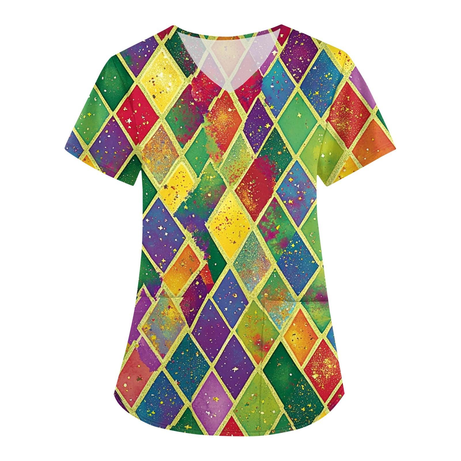 

Женская мода V-образный вырез с короткими рукавами рабочая одежда с карманами карнавальный принт верхняя одежда по уходу L армия зеленый